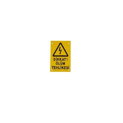 Electrical Safety Equipment Death Danger Plate