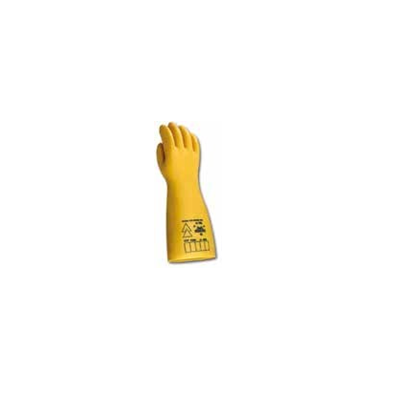 Electrical insulation materials isolated gloves yellow - yellow