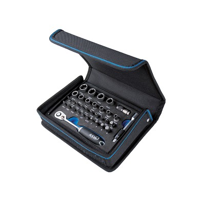 Socket Set 1/2" Thin-Walled - 16 Pieces, in a Textile Bag