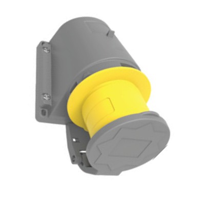 3-32A 90 degrees inclined wall plug (with spring lid)