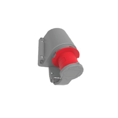 5-32A 90 degrees inclined Enversal Wall Plug (with Spring Cover)