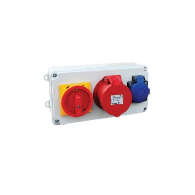 4-32A 380V IP44 1 Piece 1-16A 220V IP44 1 Switch with the thermal insured swore with plugle Powerbox