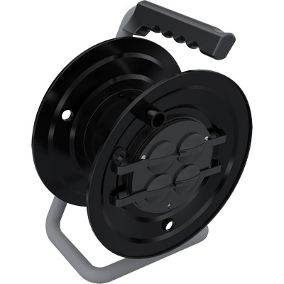 1-16A 4 Plastic cable drum with socket 3x1,5mm TTR 25M capacity