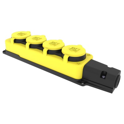 Four group sockets (yellow)