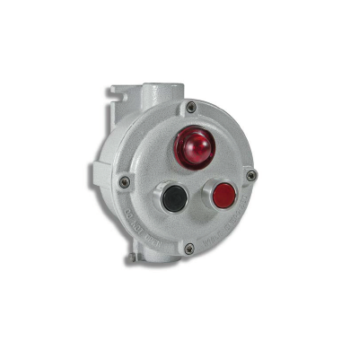 EX-PROOF CONTROL UNIT-ALUMINUM BODY-SINGLE BODY EMERGENCY 1 DESCRIPTION WITH 1 DEAD button 1 indicator lamp