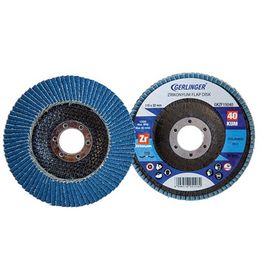 115x22.23 mm 40 GRIT Zirconium Flap Disc