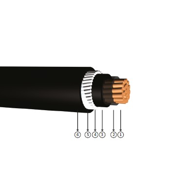 1x50, 0.6/1 kV XLPE insulated, round aluminum wire armoured, single-core, copper conducter cables, yxz1y2z1-r, cu/xlpe/lszh/awa/lszh, n2xhr (a) h