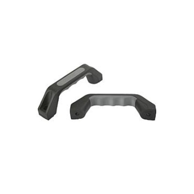 Bridge Handle Soft Inner Surface A=150 L=178, H=53, Thermoplastic Black,