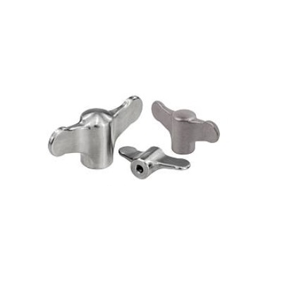 Wing Handle D=M05 A=50 H=24 Stainless Steel 1.4308 Polished