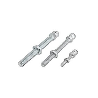 Threaded Shaft for Articulated Feet M06X15, Steel