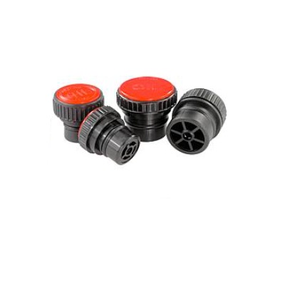 Closure Plug Form:B With Air Vent, D=30, D1=18, Thermoplastic Black