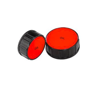 Cover D1=G2 Thermoplastic, Black, For Filler, Red, D=67.5