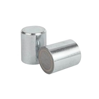 Magnet Rod Magnet, Round, D=6, Alnico, Bil:Steel