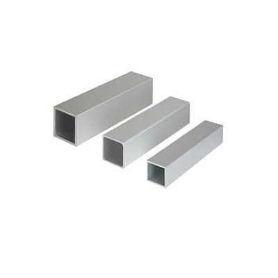 Four Corner Pipe L=2000, A=20, Aluminum Silver Anodized Coated