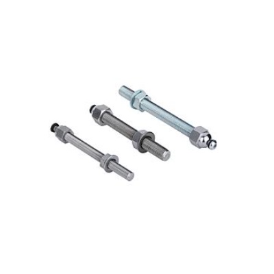 Threaded Shaft for Articulated Feet D1=M08X50 Stainless Steel