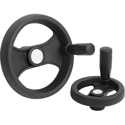 2-Spoke Handwheel D1=99 Plug-in Hole D2=12H7, Polyamide, Without Handle