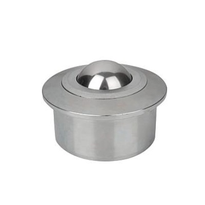 Ball Spool Body, Form:C Steel, Solid Tip, Bil:Stainless Steel