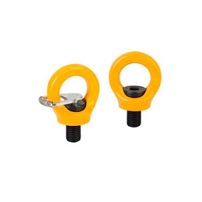 Ring Bolt Rotatable D=M08 Steel, Yellow, Allen Key, Black