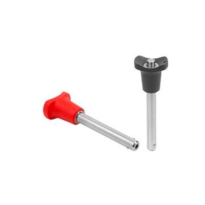 Ball Lock Pins With Mushroom Handle, D1=6, L=25, L1=6.8, L5=31.8, Stainless