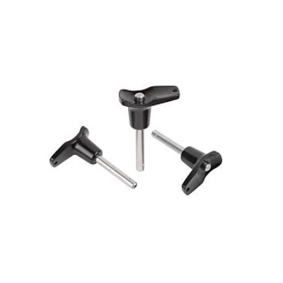 Ball Lock Pins with T Sleeve, D1=6, L=20, L1=6.8, L5=26.8, Stainless Steel