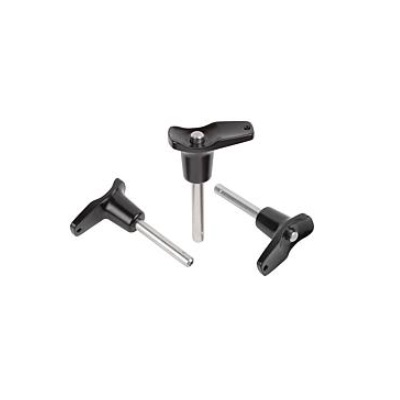 Ball Lock Pins T-Handle, D1=16, L=45, L1=13.1, L5=58.1, Stainless Steel