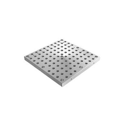 Grille Plate Unperforated B=398 C=298, Gray Cast Iron
