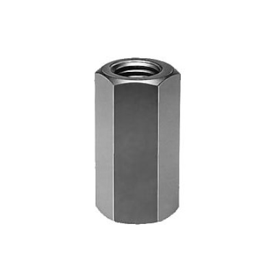 Extension Nut 3D High M10, Gb=17, Reclamation Steel 10 Polished