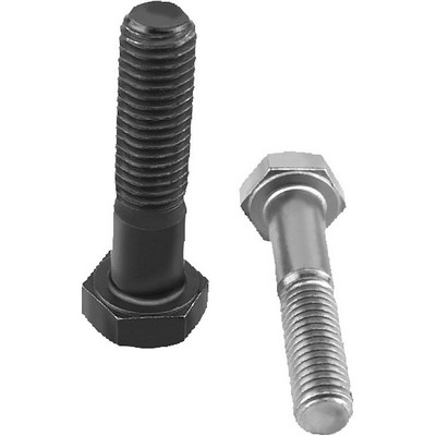 Old Bolt Din933, Open End Threaded M04X12, Steel 8.8 Uncoated (Black)