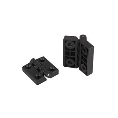 Hinge Fixing Hole 32X32, Thermoplastic Black, Steel, A1=10,