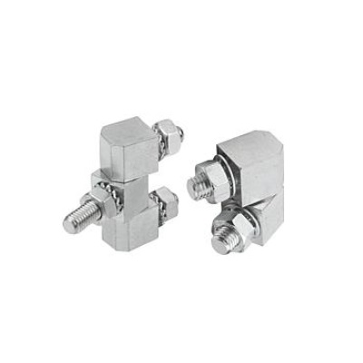 Hinge with Angle Fixing Nut, Shape:A, Stainless Steel 1.4305, B=39,
