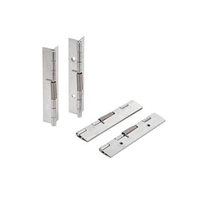 Spring Hinge Spring Open A=40, B=120, Form:B Hole, Stainless Steel
