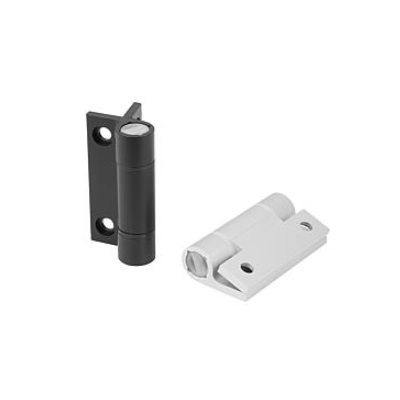 Spring Hinge Spring Close A=55, B=67, Aluminum Colorless Colorless