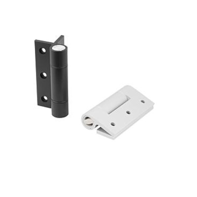 Spring Hinge Spring Close A=82.5, B=100, Aluminum Colorless Anodized