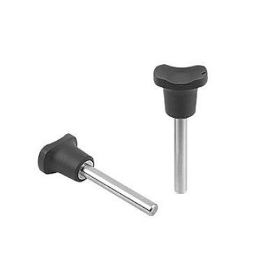 Plug-in Pin Mushroom Handle, Magnetic Axial Safety Bo.2, D1=6 L=15,