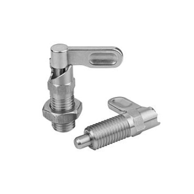 Lock Bolt Stopper, Left, D=4, M10, Form:A Handle Uncoated Nut,