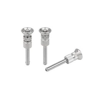 Ball Lock Pins Adjust with Mushroom Handle, D1=5, L=2-10, Stainless