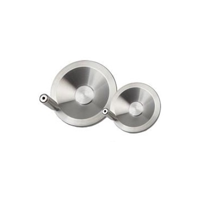 Disc Type Handwheel with Centering Hole, D1=76.2, Stainless Steel 1.4301
