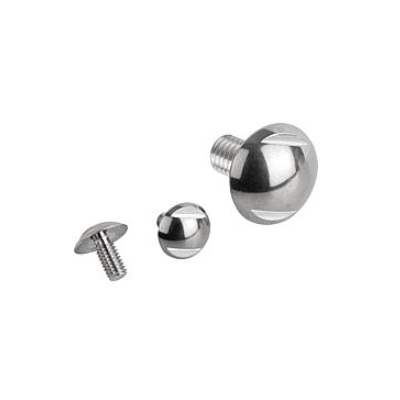 Ball Head Bolt M12X20, Gb=19, Stainless Steel A4 1.4404 Polished