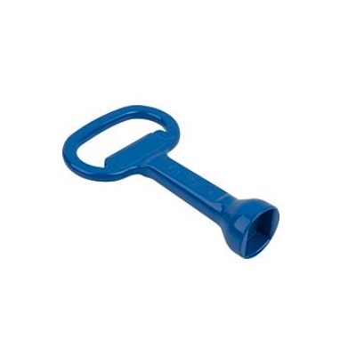 Bolt Key, For Hygiene Area, Two Angled Piece Sw=13, Zinc Blue