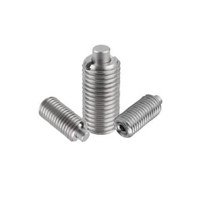 Ball Set Screw Standard Spring Force D=M10 L=22 Stainless Steel,