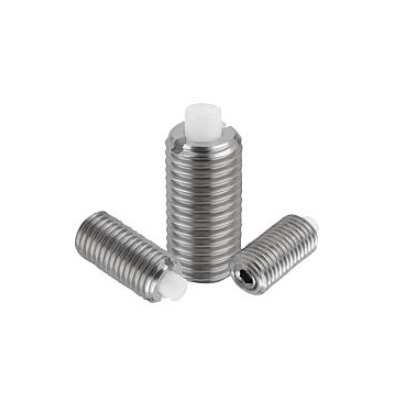 Ball Set Screw Standard Spring Force D=M06 L=20 Stainless Steel,