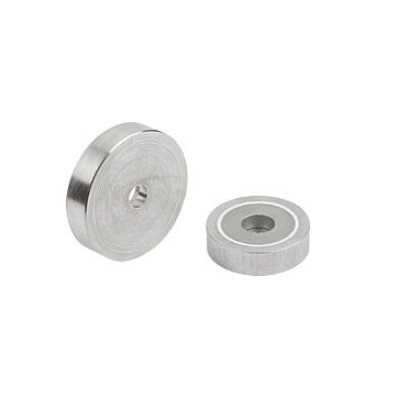 Magnet Pot Magnet H=7 Smco, Round, Bil:Stainless Steel, D1=4.5,