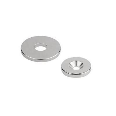 Raw Magnet Ring Magnet, Form:A, Ndfeb Nickel Plated, D1=3.5 ±0.1, D=12