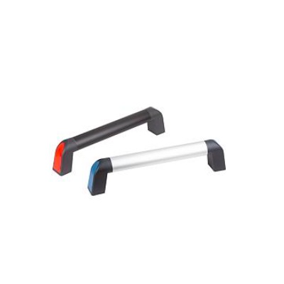 Pipe Handle Bighand, A=600, L=633.4 Aluminum Black Gray Powder Coating,