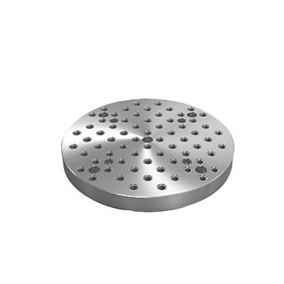 Main Plate Grille Perforated, Round, Shape:B, D2=300, H=50, D1=M12, Gjl300
