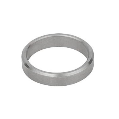 Spacer Ring, H=4, D=16, D1=19, Stainless Steel Uncoated