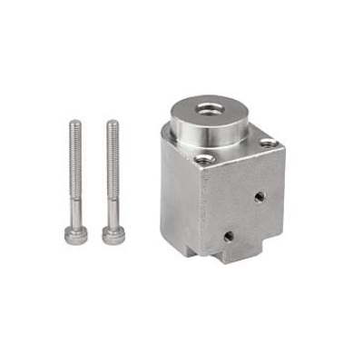 Positioning Slot Pneumatic, Flanged, D=6, M04 F=40 F1=6 Fh=100, Stainless
