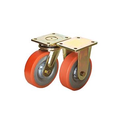 Guide Roller Fixing with Stop Top Fog Polyurethane, Bil:Steel