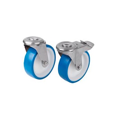 Without Guide Roller Fixing System, D=100, W=35, Stainless Steel,