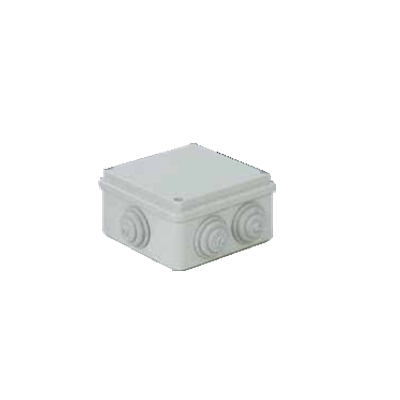 PVC Junction Boxes on Plaster / opaque Plastic Junction box with sleeve
